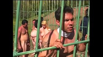 Play Young redhead wirth small tits Flick Shagwell and a dude fuck in a cage outdoors on the planet of monkeys