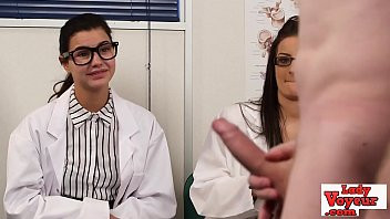 Play English voyeur nurses instructing tugging guy