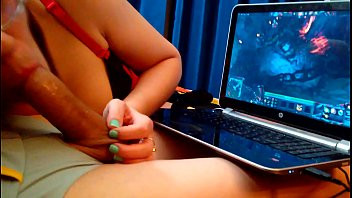 Play That's why they lose the line in DotA 2 Amareur blowjob