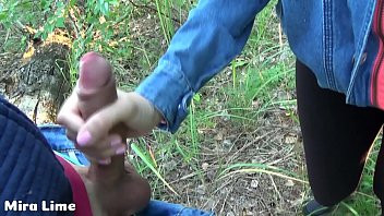 Play Daddy and stepdaughter fucks in the forest while mommy does not see