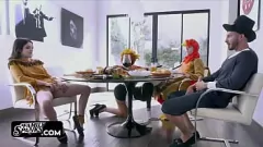 Play Teen and MILF Orgy with Big Tits in Naughty Family Reunion