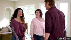 Play Cheating GFs Casey Calvert and Arabelle Raphael in wild threesome with ex