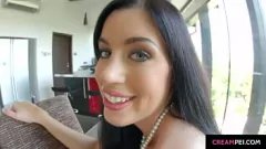 Play April Blue's Intense Cumshot Creampie
