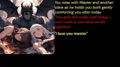 Play Hentai Master's Sex Sounds with Slave's Big Tits
