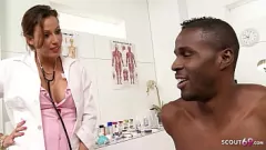 Play Redhead Mature Nurse Layla's First BBC Interracial Encounter