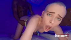 Petite Blonde Takes Big Black Cock