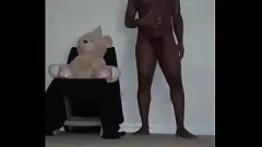 Play Electronic Equipment Solo Masturbation with Toy and Teddy Bear